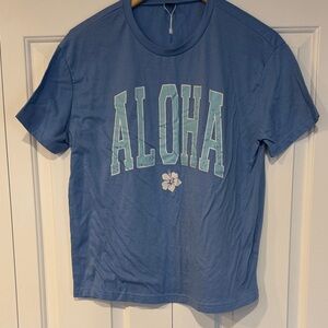 SHEIN Light Blue Casual Top